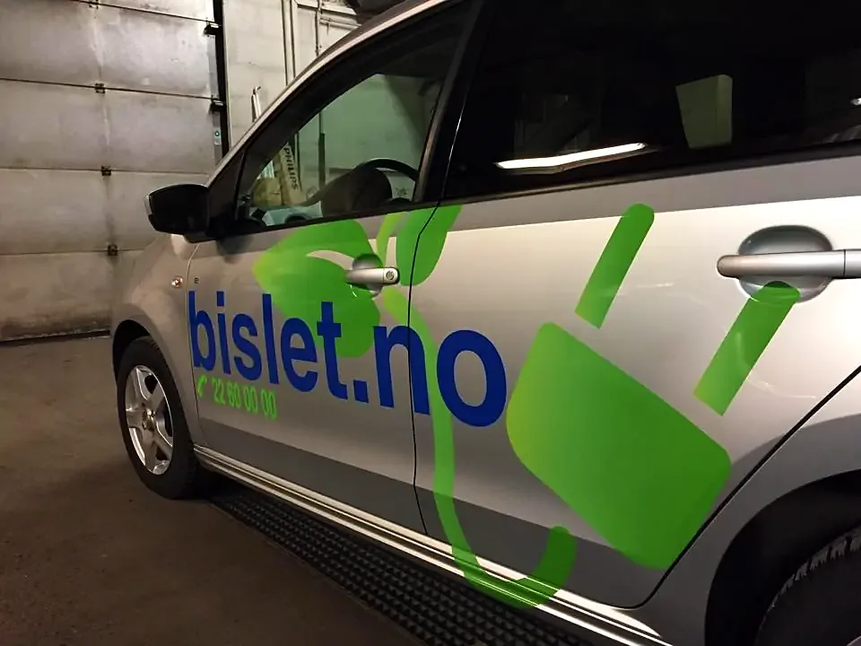 Leiebil med dekor for Bislet Bilutleie