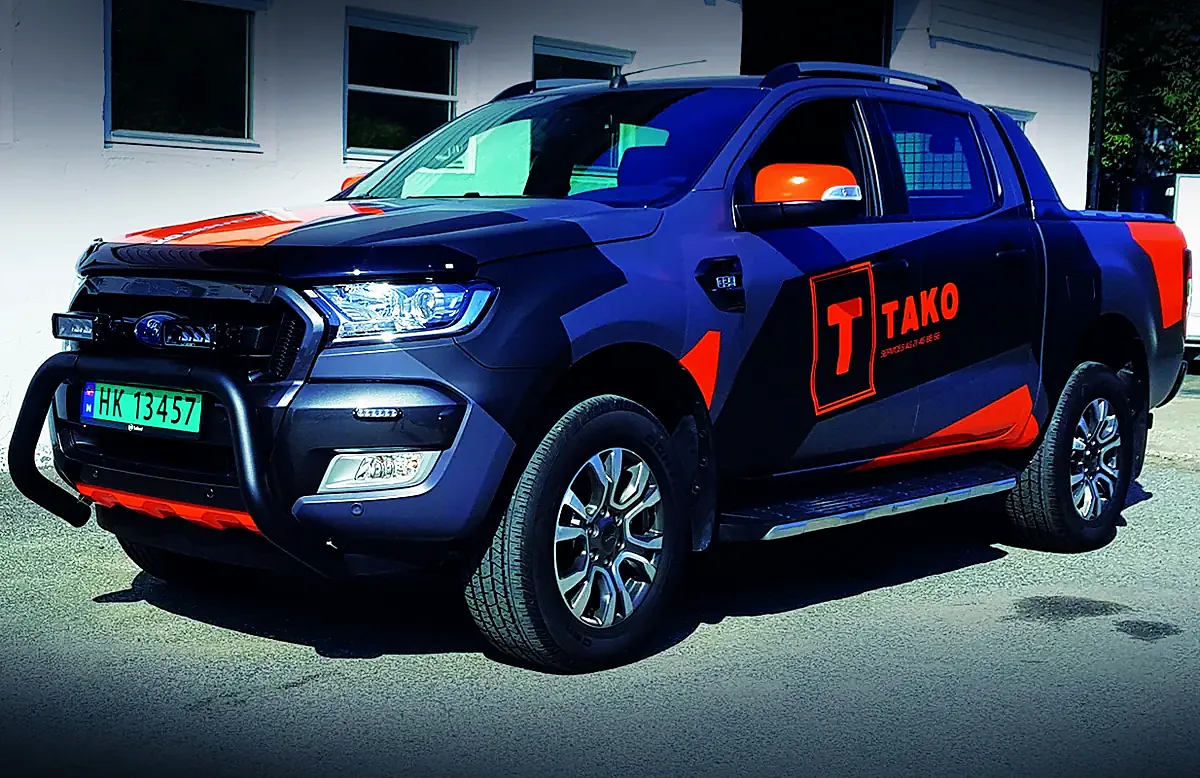 Pickup med dekor for TAKO