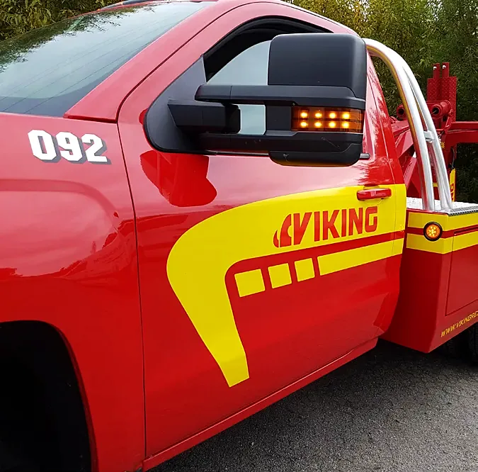 Redningsbil fra Viking med dekor og refleks