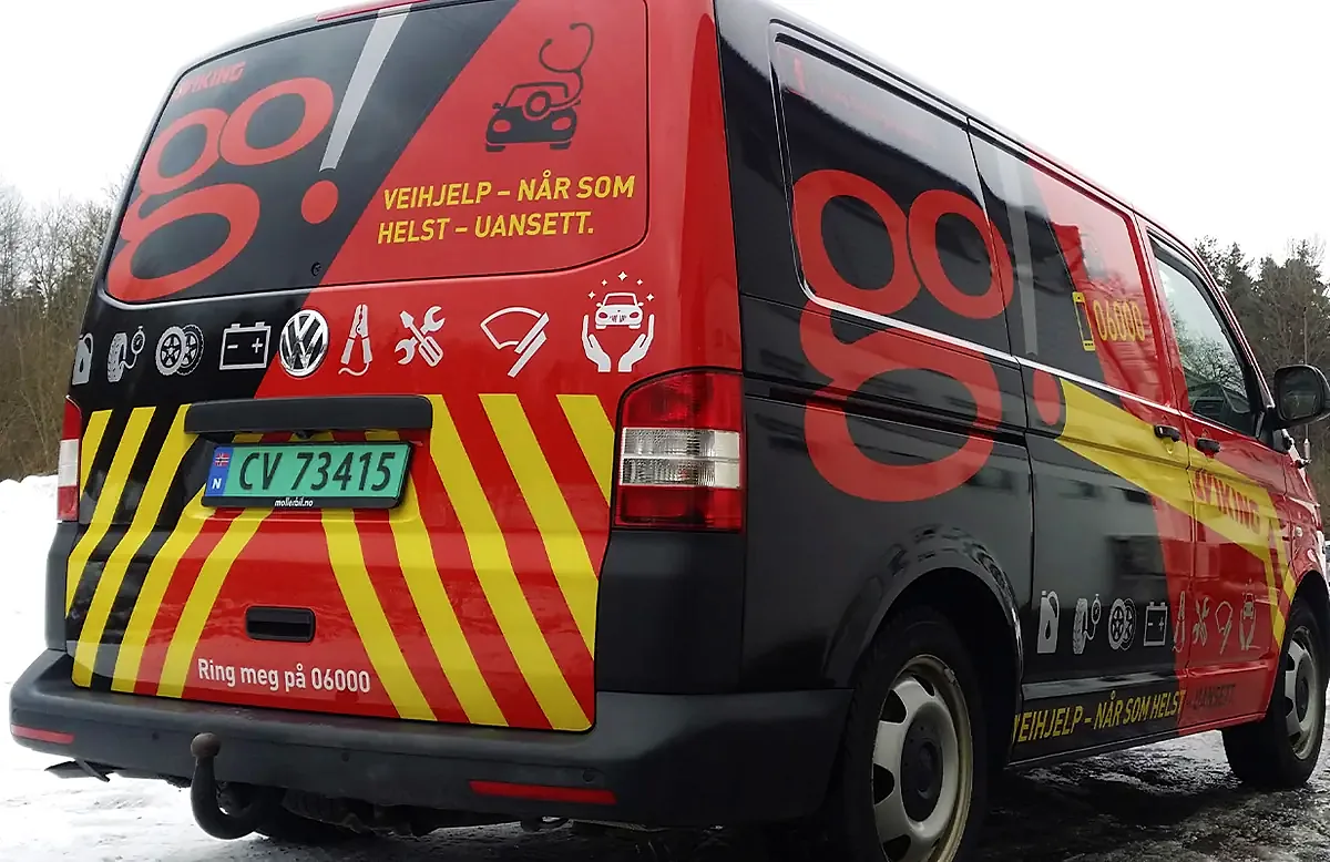 Servicebil med dekor for Viking
