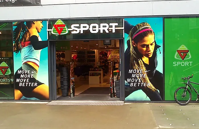 Vindusdekor hos G-Sport