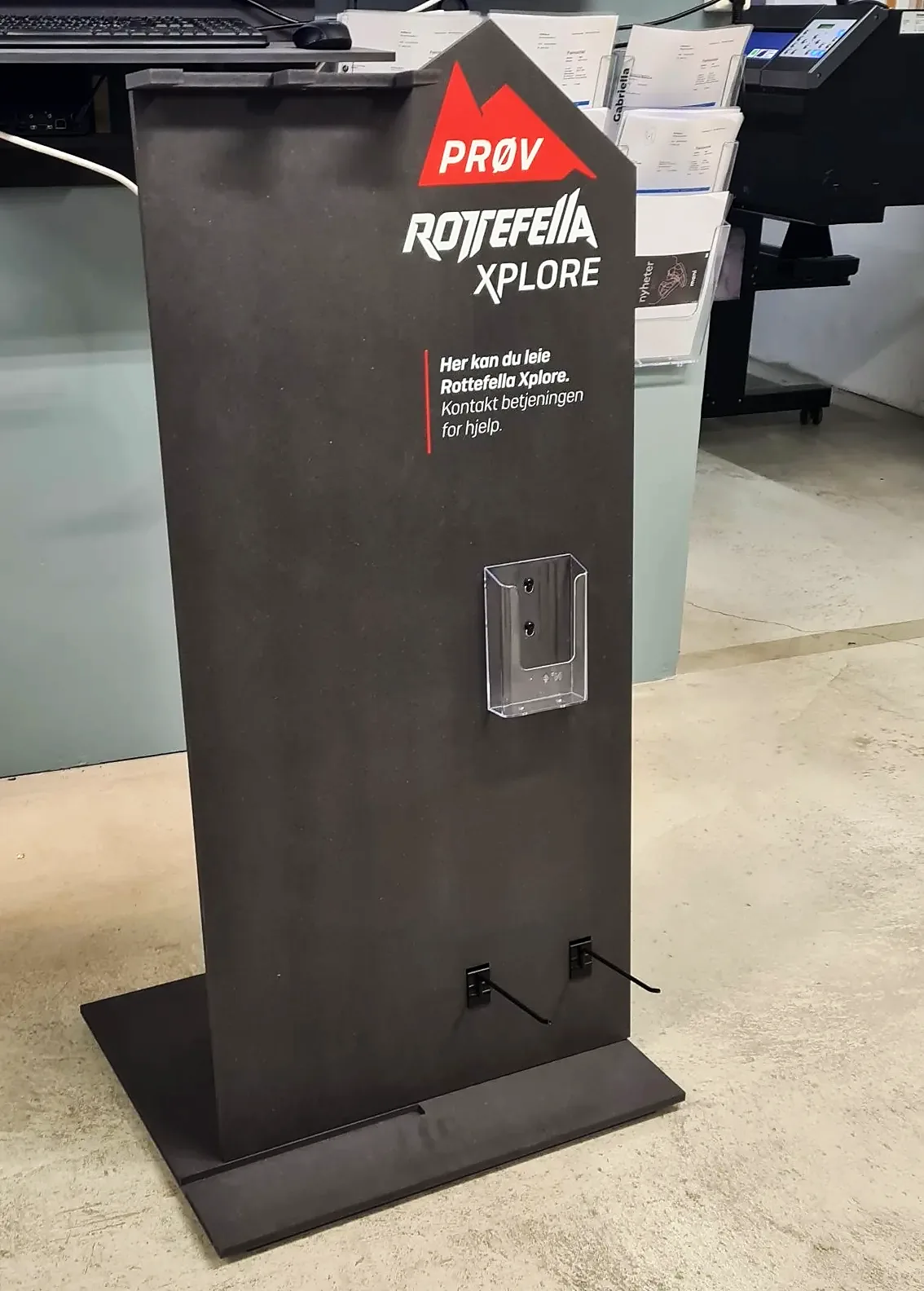 Flatpakket skistativ i sort Valchromat for Rottefella Xplore
