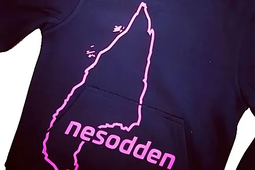 Genser med trykk for Nesodden