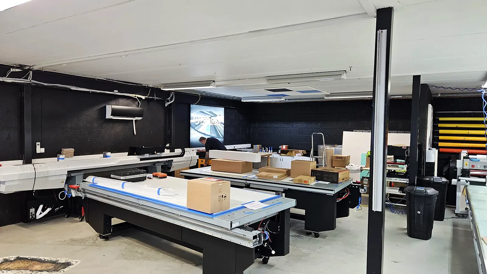 Arizona-printeren pakket ut i produksjonen