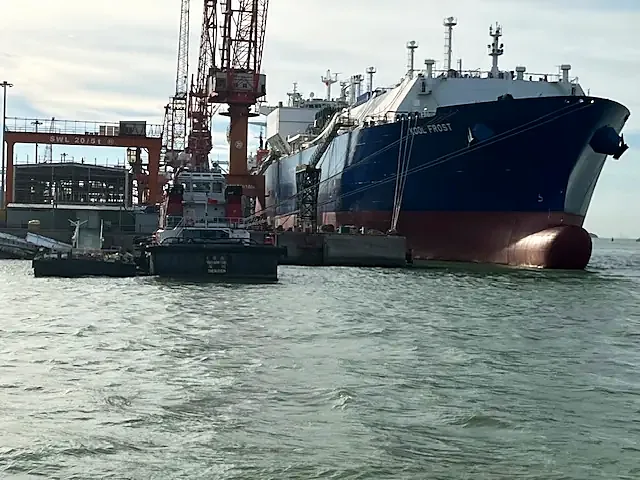 LNG-skipet Kool Frost ved verftet